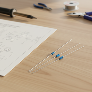 Résistances à film métallique originales 1/4W, <span class=keywords><strong>code</strong></span> couleur, 100 Ohm, 100k, 10k, 5k, 1k, composants de carte de circuit imprimé, plusieurs modèles disponibles - Product Image 3