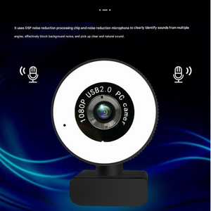 Webcam multifonctionnelle 1080P |   Lumière de beauté + réduction du bruit, pour les appels vidéo et les réunions - Product Image 1