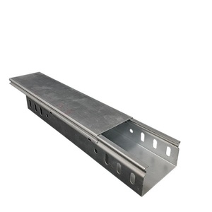 Gouttière de câbles industrielle en acier inoxydable galvanisé, autobloquante, ignifuge, solide, traversante, 200x100, installation extérieure - Product Image 4