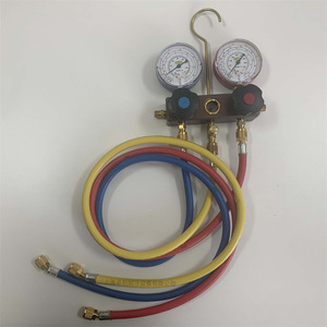 Manómetro Doble de Carga de Refrigerante Swiss REFCO BM2-6-DS-R22 para R22 R134A R404A R32 R410A, Piezas de Aire Acondicionado - Product Image 1