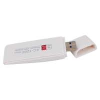 Computer Hardware and Software USB WiFi Adapter AC1200 USB WiFi Dongle Wireless Network Card for Laptop PC