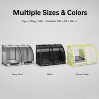 Cage de transport pour chien pour siège arrière de voiture, personnalisable OEM/ODM, imperméable, en Oxford, pliable, double