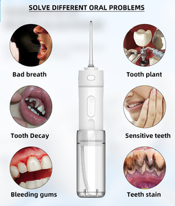 WOPIN profesional recargable portátil para <span class=keywords><strong>irrigador</strong></span> bucal IPX7 Limpieza de dientes dentales <span class=keywords><strong>irrigador</strong></span> de chorro de agua eléctrico para el hogar - Product Image 6