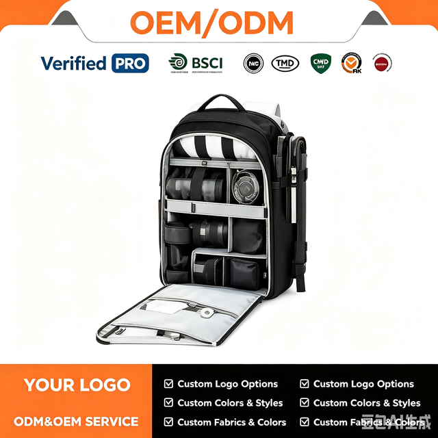 OEM Custom LOGO Travel Backpack Multi-function Waterproof Video Camera Bag Camera Backpack