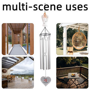 Jinhuoba ornamen dekorasi rumah taman, kerajinan resin malaikat gadis peluk patung besi potong Taman - Product Image 3