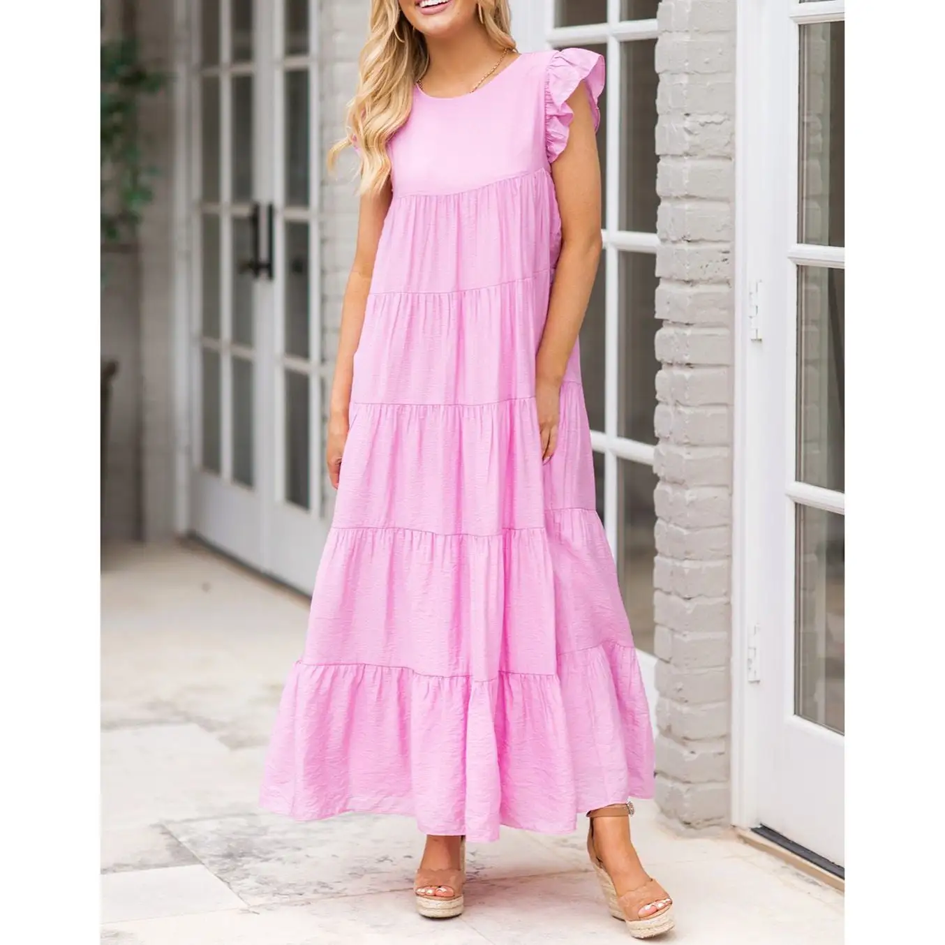 T417 maxi dresses women wholesale chinese dresses for women long summer dress
