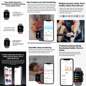 Tk63 chăm sóc sức khỏe gia đình Smartwatch ECG ai Chẩn đoán thông minh máy bơm không khí BP Huyết Áp Màn hình chính xác đồng hồ thông minh tk63 - Product Image 5