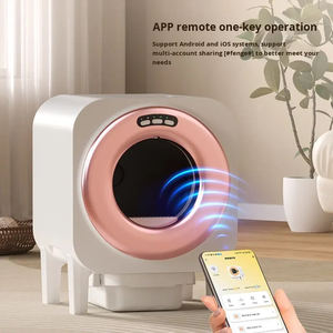 Bac à litière intelligent autonettoyant entièrement fermé, contrôle des odeurs, matériau ABS, capacité 75L, compatible avec plusieurs types de litière - Product Image 4