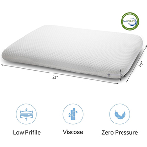 SUREWALHOME-<span class=keywords><strong>Almohada</strong></span> de Espuma Viscoelástica para Dormir, <span class=keywords><strong>Almohada</strong></span> Delgada <span class=keywords><strong>Plana</strong></span> y Suave PARA LA <span class=keywords><strong>Cabeza</strong></span>, Soporte PARA EL Vientre, Espalda y Estómago - Product Image 2
