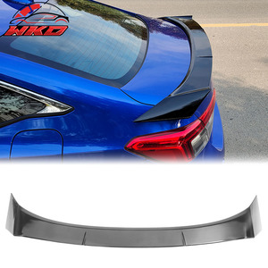เหมาะสำหรับ Honda Civic รุ่นที่ 11 ซีดาน 4 ประตู ปี 2022-2026 สปอยเลอร์หลังทรง IKON สีดำเงา - Product Image 1