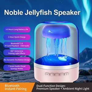 RGB Ánh Sáng Mini Xách Tay Điện Thoại Di Động Không Dây Stereo Sứa Năng Động Nhảy Múa Bluetooth Loa - Product Image 6