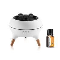 Diffuseur d'aromathérapie à flamme simulée 3D Spray de méduse dynamique Ramassage du son Télécommande Humidificateur d'air à ultrasons