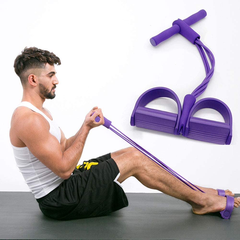 4pcs Heavy Duty Exercise Band Handles With D-Ring Clip - For Resistance Tubes, Fitness Training