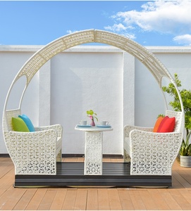 <span class=keywords><strong>Columpio</strong></span> de Patio con Toldo Impermeable de <span class=keywords><strong>Mimbre</strong></span>, Columpios de Jardín de Lujo para Exteriores - Product Image 2