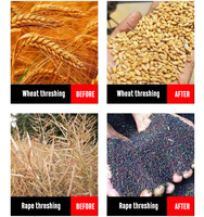 Batteuse multifonctionnelle de haricots de riz de maïs de paddy à haute productivité batteuse de riz