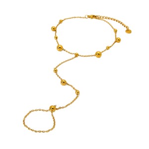 Bijoux tendance hypoallergéniques en acier inoxydable plaqué or 18 carats pour femmes, accessoires <span class=keywords><strong>de</strong></span> plage, bijoux pieds nus, chaînes <span class=keywords><strong>de</strong></span> jambe, bracelets, cadeaux - Product Image 5