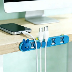 Clip Organizzatori Cavi Pieghevoli Autoadesivi Kawaii in Silicone Flessibile per Scrivania, Tavolo, Auto e Ufficio Domestico - Product Image 4