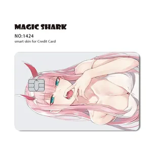 Good Quality <strong>3M</strong> Adhesive Vinyl Waterproof Card Protection Skin Customized Sexy Anime <strong>Stickers</strong> for ATM Bank Credit Cards - Product Image 1