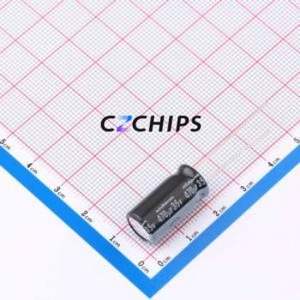 Condensador Electrolítico de Aluminio de Montaje Pasante UHE1V471MPD, D10xL20mm 470uF 20% 35V 1.4A-100kHz - Product Image 1