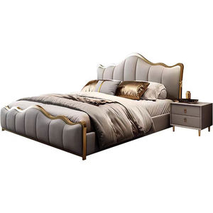 Lit <strong>De</strong> Luxe <strong>Cama</strong> <strong>De</strong> Lujo Modern PU Leather Queen/King Bed with Steel Frame, Luxury Design for Home Luxury Bed - Product Image 4
