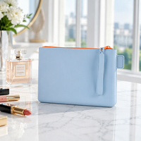 Sac de rangement cosmétique de voyage grand volume, très vendu, kit de rangement en silicone écologique, pochette de rangement portable pour maquillage