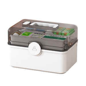 Boîte à pilules organisateur médical boîte de premiers soins petite pilule <span class=keywords><strong>famille</strong></span> montée médecine ménage grande capacité médicaments pour enfants - Product Image 1