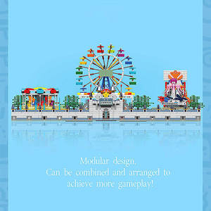 Modèle de parc d'attractions RC de la série créative 11022, kit de construction éducatif en plastique 1:8, cadeau de festival - Product Image 4