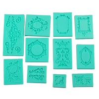 Europäisches Reliefmuster Handgefertigtes Ungiftiges Umweltfreundliches Silikon-Fondant-Werkzeug Kuchendekoration Umfangs-Spritzgussform