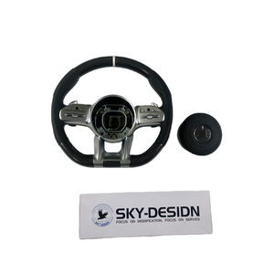 <span class=keywords><strong>Volant</strong></span> <span class=keywords><strong>AMG</strong></span> en fibre de carbone pour Mercedes benz voiture A C E S CLS GLC GLE GLS classe G volants - Product Image 2