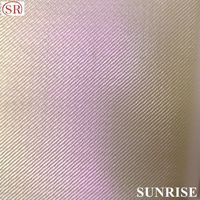 Robe chemise respirante et confortable en tissu de cuir synthétique PU en mousseline de soie à armure toile de polyester de haute qualité