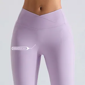 Custom Logo Women's Sports Butt Lifting Leggings Tummy Control Activewear Quick Drying Gym Workout Pants