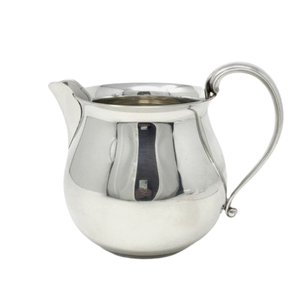 Meilleure vente argent brillant en acier inoxydable crémier fait à la main poignée de concepteur moussant crémier petit expresso en forme de cloche - Product Image 4