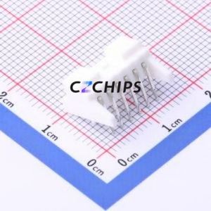 HC-PA-6AWD Wire-to-Board Pin Header Bent Lead Through Hole,P=2mm Connector 1x6P 2mm Right Angle Insert PA - Product Image 2