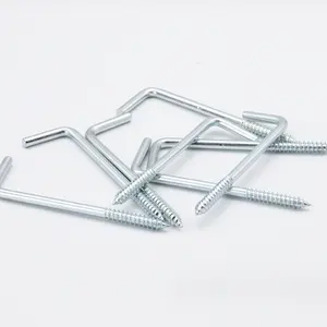 Durable Metal Square Hooks In Heavy Duty Customized Stainless Steel Brass L Square Hooks