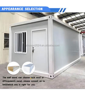 Pronto per la spedizione 20ft installazione rapida Z-pieghevole casa contenitore prefabbricata pieghevole Flat Pack piccolo dormitorio casa Mobile per Hotel - Product Image 5