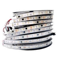 Tm1814 Rgbw rgbww Programmable 60leds par mètre 12v 24v Spi Adressable Led Strip