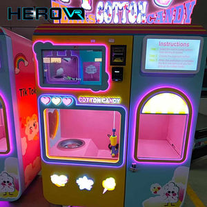 HEROVR Distributeur de <span class=keywords><strong>Barbe</strong></span> <span class=keywords><strong>à</strong></span> <span class=keywords><strong>Papa</strong></span> Multi-Points d'Accès en Acier Inoxydable avec Écran Tactile et SDK Intégré, Idéal pour les Parcs d'Attractions et les Investissements - Product Image 1