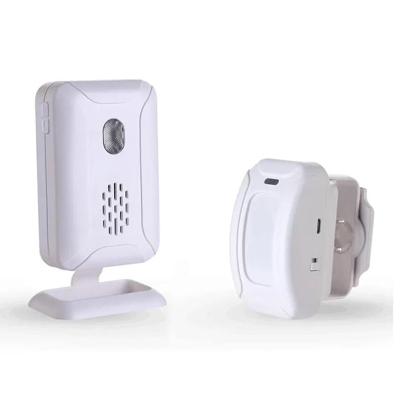 PIR motion Sensor Infrared talking door alarm welcome doorbell with music sound colorful LED indicator lights wireless doorbell