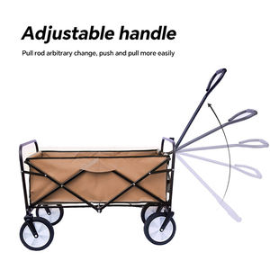 STARRYHEART Chariot de jardin utilitaire pliable d'une capacité de 220lb avec de grandes roues de plage tout-terrain - Product Image 4