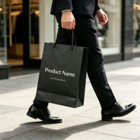 Sacs en papier personnalisés en gros avec logo imprimé, sacs cadeaux de luxe en papier avec poignée