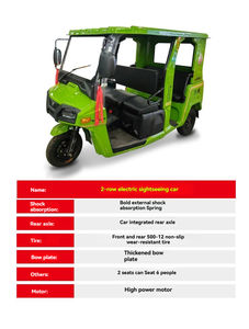 Triciclo de Carga y Pasajeros TUK de 200 CC y 6 Plazas, Triciclo Taxi Camper de 3 Ruedas para Adultos con Motor de Gasolina - Product Image 5