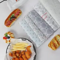 ハンバーガー用の食品安全ティッシュラッパー印刷可能なワックス厚紙