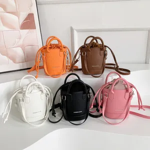 Hot sale ladies shoulder bag decoration handbag fashion messenger bucket bag