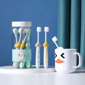 Brosse à dents pour enfants 3-12 ans, en PP, poils souples, qualité supérieure, manuelle, 8 têtes, pour usage domestique, fabricant - Product Image 2