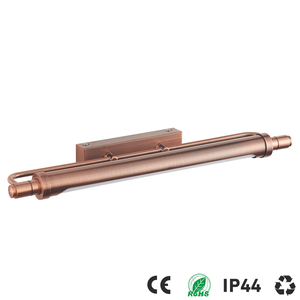 Lampe murale LED moderne avec miroir lumineux, finition dorée, indice de protection IP44, intensité réglable, garantie de 3 ans, pour usage domestique et hôtelier - Product Image 3