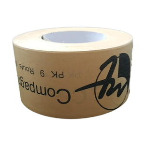 Recycled Biodegradable BOPP Water Activated Adhesive Sticker Carton Sealing <strong>Packing</strong> <strong>Tape</strong> <strong>Brown</strong> Kraft - Product Image 2