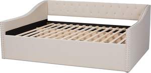 रानी बेज असलस्टेड दिन बिस्तर बिस्तर - Product Image 4