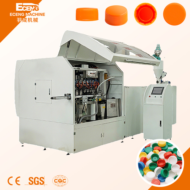 Eceng Brand High Speed 18 Cavity Cap Compression Molding Machine With 21000pcs/hr Rotational Closure Moulding Process
