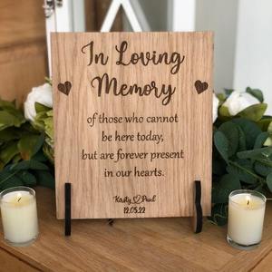 กล่องป้ายไม้สำหรับงานแต่งงานข้อความตกแต่งโต๊ะทำจากไม้สำหรับเป็นของที่ระลึกสั่งได้แบบชิ้นเดียว - Product Image 5