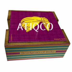 Meilleure vente de caboteur classique de style japonais boîte en bois fait à la main avec une table carrée imprimée numériquement par courrier électronique utilisée en Inde peinte - Product Image 3